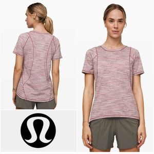 LULULEMON 6 Make Miles Count Short Sleeve Shirt W3CHAS Size 6